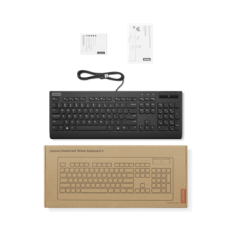 Lenovo Smartcard II | Keyboard | Wired | Estonian | Plunger type switch | Black