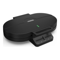 Princess Waffle Maker | 132384 | 1200 W | Number of pastry 10 | Heart shaped | Black