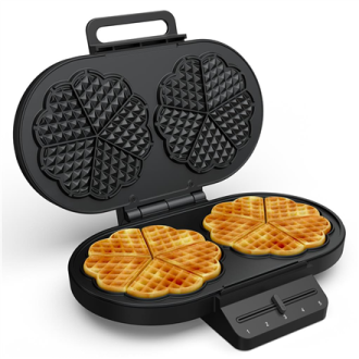 Princess Waffle Maker | 132384 | 1200 W | Number of pastry 10 | Heart shaped | Black Princess Waffle Maker | 132384 | 1200 W | Number of pastry 10 | Heart shaped | Black