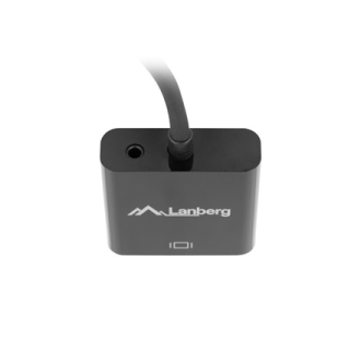 Lanberg HDMI, Mini Jack 3.5 mm, VGA Adapter | AD-0017-BK | 20 m Lanberg HDMI, Mini Jack 3.5 mm, VGA Adapter | AD-0017-BK | 20 m