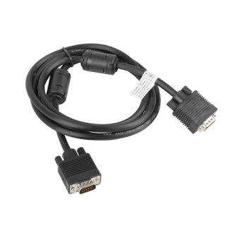 Lanberg VGA Cable, Dual-Shielded Ferrite Core | CA-VGAC-10CC-0018-B | VGA to VGA | 1.8 m Lanberg VGA Cable, Dual-Shielded Ferrite Core | CA-VGAC-10CC-0018-B | VGA to VGA | 1.8 m