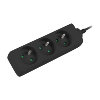 Lanberg Cable Power Strip, 3X French Outlets Quality-Grade Copper, 3 m | PS0-03E-0300-BK Lanberg Cable Power Strip, 3X French Outlets Quality-Grade Copper, 3 m | PS0-03E-0300-BK