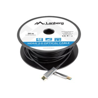 Lanberg HDMI V2.0 Cable | CA-HDMI-20FB-0200-BK | HDMi to HDMI | 20 m Lanberg HDMI V2.0 Cable | CA-HDMI-20FB-0200-BK | HDMi to HDMI | 20 m