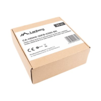 Lanberg HDMI V2.0 Cable | CA-HDMI-20FB-0300-BK | HDMI to HDMI | 30 m Lanberg HDMI V2.0 Cable | CA-HDMI-20FB-0300-BK | HDMI to HDMI | 30 m