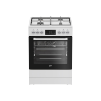 BEKO Cooker | FBM62330GWDTN | Hob type Gas | Oven type Electric | White | Width 60 cm | Depth 60 cm | Grilling | LED | Energy ef BEKO Cooker | FBM62330GWDTN | Hob type Gas | Oven type Electric | White | Width 60 cm | Depth 60 cm | Grilling | LED | Energy ef