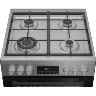 BEKO Cooker | FBMA61330GXDT | Hob type Gas | Oven type Electric | Stainless Steel | Width 60 cm | Depth 60 cm | Grilling | LED | BEKO Cooker | FBMA61330GXDT | Hob type Gas | Oven type Electric | Stainless Steel | Width 60 cm | Depth 60 cm | Grilling | LED |