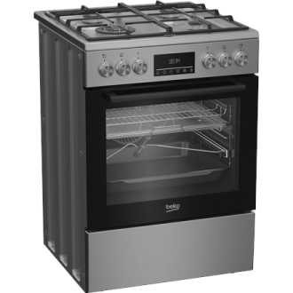 BEKO Cooker | FBMA61330GXDT | Hob type Gas | Oven type Electric | Stainless Steel | Width 60 cm | Depth 60 cm | Grilling | LED | BEKO Cooker | FBMA61330GXDT | Hob type Gas | Oven type Electric | Stainless Steel | Width 60 cm | Depth 60 cm | Grilling | LED |