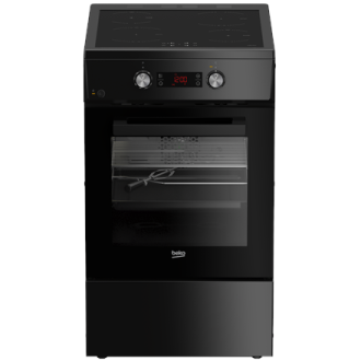 BEKO Cooker | FSM59305BDT | Hob type Induction | Oven type Electric | Black | Width 50 cm | Depth 60 cm | Grilling | Energy effi
