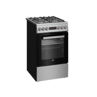 BEKO Cooker | FSM52321DXDT | Hob type Gas | Oven type Electric | Stainless Steel | Width 50 cm | Depth 60 cm | Grilling | Energy BEKO Cooker | FSM52321DXDT | Hob type Gas | Oven type Electric | Stainless Steel | Width 50 cm | Depth 60 cm | Grilling | Energy