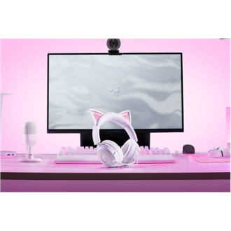 Razer Gaming Headset | Kraken Kitty V3 X | Wired | Over-Ear | Microphone | White Razer Gaming Headset | Kraken Kitty V3 X | Wired | Over-Ear | Microphone | White