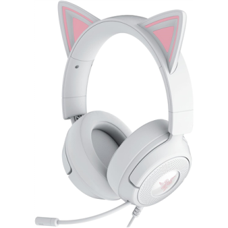Razer Gaming Headset | Kraken Kitty V3 X | Wired | Over-Ear | Microphone | White Razer Gaming Headset | Kraken Kitty V3 X | Wired | Over-Ear | Microphone | White