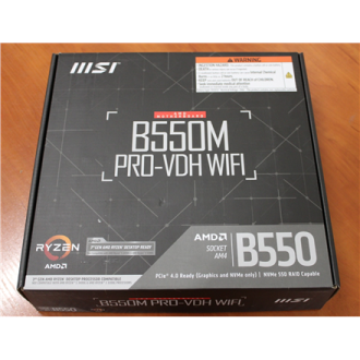 SALE OUT. MSI B550M PRO-VDH WIFI | Processor family AMD | Processor socket AM4 | DDR4 | Memory slots 4 | Chipset AMD B | Micro A