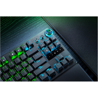 Razer Huntsman V3 Pro Tenkeyless 8KHz | Gaming keyboard | Wired | US | Razer Analog Optical Switch Gen-2 | Black Razer Huntsman V3 Pro Tenkeyless 8KHz | Gaming keyboard | Wired | US | Razer Analog Optical Switch Gen-2 | Black