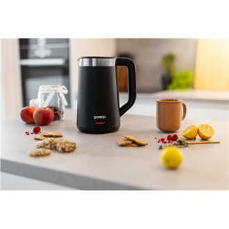 Gorenje | Kettle | K17TRDW | Electric | 2200 W | 1.7 L | Plastic/Metal | 360 rotational base | Black Gorenje | Kettle | K17TRDW | Electric | 2200 W | 1.7 L | Plastic/Metal | 360 rotational base | Black