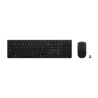 Lenovo Professional Wireless Rechargeable Combo Keyboard and Mouse | Keyboard and Mouse Set | Wireless | Mouse included | Blueto