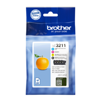 Brother Cartridge Value Pack | LC3211VAL | Ink cartridge | Black, yellow, cyan, magenta Brother Cartridge Value Pack | LC3211VAL | Ink cartridge | Black, yellow, cyan, magenta