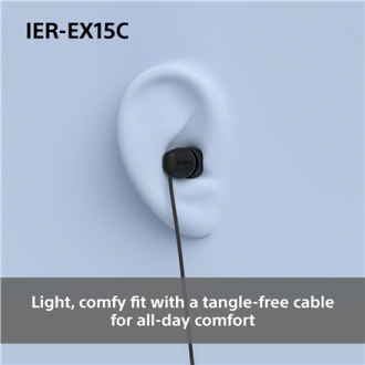Sony Earbuds | IER EX15C | Wired | In-ear | Microphone | Blue