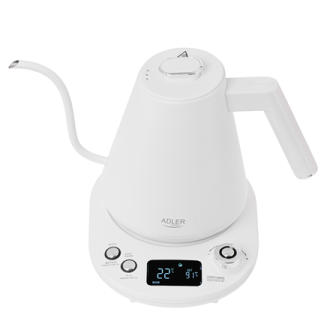 Adler | Kettle | AD 1349w | Electric | 1100 W | 1 L | Stainless Steel | 360 rotational base | White Adler | Kettle | AD 1349w | Electric | 1100 W | 1 L | Stainless Steel | 360 rotational base | White