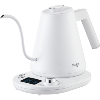 Adler | Kettle | AD 1349w | Electric | 1100 W | 1 L | Stainless Steel | 360 rotational base | White Adler | Kettle | AD 1349w | Electric | 1100 W | 1 L | Stainless Steel | 360 rotational base | White