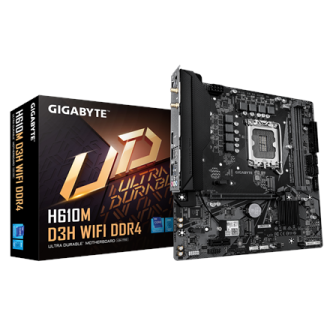 Gigabyte H610M D3H WIFI DDR4 | Processor family Intel | Processor socket LGA1700 | Supported hard disk drive interfaces SATA, M.