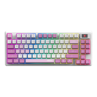 MSI FORGE GK600 TKL WIRELESS VIOLET | Gaming keyboard | Wireless | US | Mechanical Linear MSI FORGE GK600 TKL WIRELESS VIOLET | Gaming keyboard | Wireless | US | Mechanical Linear