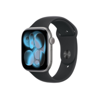 Apple Watch Series 11 GPS + Cellular 46mm Space Grey Aluminium Case with Black Sport Band - M/L | Apple Apple Watch Series 11 GPS + Cellular 46mm Space Grey Aluminium Case with Black Sport Band - M/L | Apple