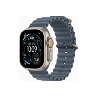 Apple Watch Ultra 3 GPS + Cellular 49mm Natural Titanium Case with Anchor Blue Ocean Band | Apple