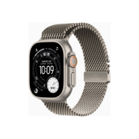 Apple Watch Ultra 3 GPS + Cellular 49mm Natural Titanium Case with Natural Titanium Milanese Loop - Medium | Apple Apple Watch Ultra 3 GPS + Cellular 49mm Natural Titanium Case with Natural Titanium Milanese Loop - Medium | Apple