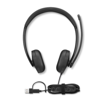 Lenovo Wired VoIP Headset 5000 (Teams) | Built-in microphone | USB Type-A, USB Type-C | Black Lenovo Wired VoIP Headset 5000 (Teams) | Built-in microphone | USB Type-A, USB Type-C | Black