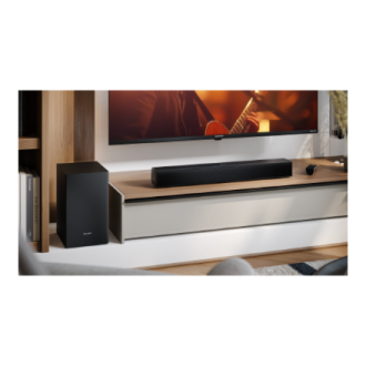 Sharp Compact 2.1 Soundbar with Wireless Subwoofer | HT-SBW121 | 240 W | Bluetooth | Wireless connection | Black Sharp Compact 2.1 Soundbar with Wireless Subwoofer | HT-SBW121 | 240 W | Bluetooth | Wireless connection | Black