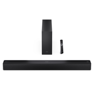 Sharp 2.1 Dolby Atmos/DTS Virtual:X Soundbar with Slim Wireless Subwoofer | HT-SBW310 | 330 W | Bluetooth | Wireless connection 