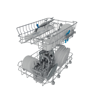 INDESIT Dishwasher | IN2ID10CS80 | Built-in | Width 44.8 cm | Number of place settings 10 | Number of programs 5 | Energy effici