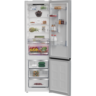 BEKO Refrigerator | B5RCNA416HXB | Energy efficiency class C | Free standing | Combi | Height 203.5 cm | No Frost system | Fridg BEKO Refrigerator | B5RCNA416HXB | Energy efficiency class C | Free standing | Combi | Height 203.5 cm | No Frost system | Fridg