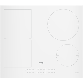 BEKO Hob | HII64200FMTW | Induction | Number of burners/cooking zones 4 | Touch control | Timer | White