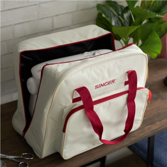 Singer Universal Carry Case, 25010000204 | Cream/Red Singer Universal Carry Case, 25010000204 | Cream/Red