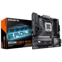 Gigabyte B850M EAGLE WF6E | Processor family AMD | Processor socket AM5 | DDR5 | Supported hard disk drive interfaces SATA, M.2 Gigabyte B850M EAGLE WF6E | Processor family AMD | Processor socket AM5 | DDR5 | Supported hard disk drive interfaces SATA, M.2