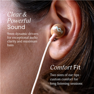 Marley Wired Earbuds | Smile Jamaica | Built-in microphone | USB Type-C | Copper Marley Wired Earbuds | Smile Jamaica | Built-in microphone | USB Type-C | Copper
