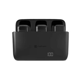 Natec | Hopper Lavier Mobile Microphone USB-C, 2 pcs | Black | Noise reduction Natec | Hopper Lavier Mobile Microphone USB-C, 2 pcs | Black | Noise reduction