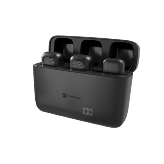Natec | Hopper Lavier Mobile Microphone USB-C, 2 pcs | Black | Noise reduction Natec | Hopper Lavier Mobile Microphone USB-C, 2 pcs | Black | Noise reduction