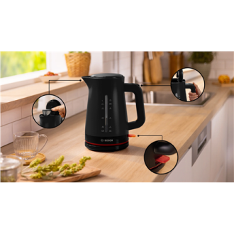 Bosch Kettle | TWK3M123 MyMoment | Electric | 2400 W | 1.7 L | Plastic | 360 rotational base | Black Bosch Kettle | TWK3M123 MyMoment | Electric | 2400 W | 1.7 L | Plastic | 360 rotational base | Black