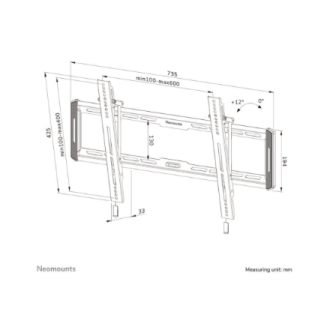 Neomounts Wall mount | WL35-550BL16 TV mount | Tilt | 42-86 Neomounts Wall mount | WL35-550BL16 TV mount | Tilt | 42-86