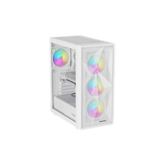 Genesis Gaming PC Case | Diaxid 605 ARGB | Midi Tower | White