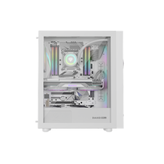 Genesis Gaming PC Case | Diaxid 605 ARGB | Midi Tower | White