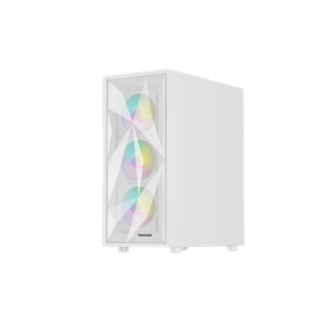 Genesis Gaming PC Case | Diaxid 605 ARGB | Midi Tower | White