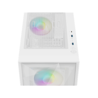 Genesis Gaming PC Case | Diaxid 605 ARGB | Midi Tower | White