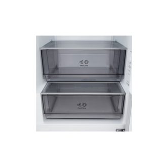 LG Refrigerator | GBBSJ1CCSW | Energy efficiency class C | Free standing | Combi | Height 186 cm | Fridge net capacity 220 L | F