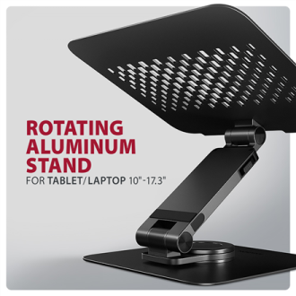 AXAGON STND-LRB stand with 360 rotation for laptops and tablets | Adjustable Height, Angle | 10-17.3 AXAGON STND-LRB stand with 360 rotation for laptops and tablets | Adjustable Height, Angle | 10-17.3
