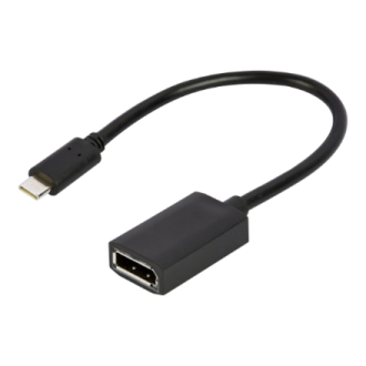 Cablexpert USB Type-C to DisplayPort adapter cable, 4K, 15 cm, black | Type-C to DisplayPort Cablexpert USB Type-C to DisplayPort adapter cable, 4K, 15 cm, black | Type-C to DisplayPort