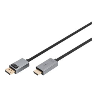 Digitus 4K DisplayPort Adapter Cable, DP - HDMI Type A | DB-340202-018-S | 1.8 m Digitus 4K DisplayPort Adapter Cable, DP - HDMI Type A | DB-340202-018-S | 1.8 m