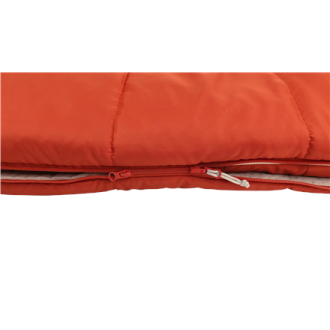 Outwell Contour Lux | Sleeping Bag | 220 x 85 cm | 2-way L-shape open-end with auto lock